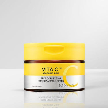 Missha Vita C Plus Blemish Tone Up Ampoule Pad 80P - CUTIPOP