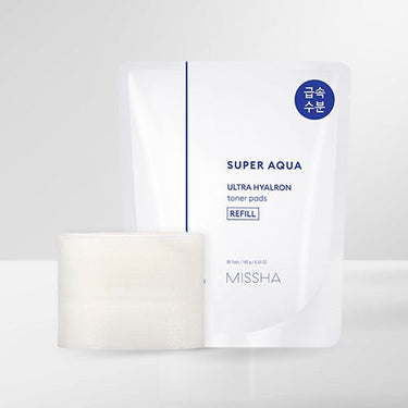 Missha Super Aqua Ultra Hyalon Toner Pad 90P - CUTIPOP