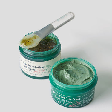 AXIS-Y Mugwort Pore Clarifying Wash Off Pack & New Skin Resolution Gel Mask