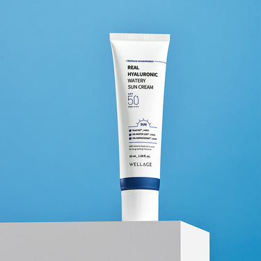 WELLAGE Real Hyaluronic Watery Sun Cream 50ml - CUTIPOP