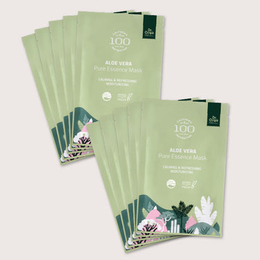 Dr.Orga 100 Aloe Vera Pure Essence Mask 25g*10P - CUTIPOP