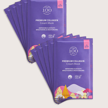 Dr.Orga 100 Premium Collagen Cream Mask 22g*10P - CUTIPOP