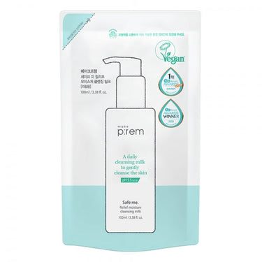 makeprem Safe Me Relief Moisture Cleansing Milk (100ml/200ml/500ml) - CUTIPOP
