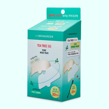 BRINGGREEN Tea Tree Cica Pore Nose Pack (3P/10p)