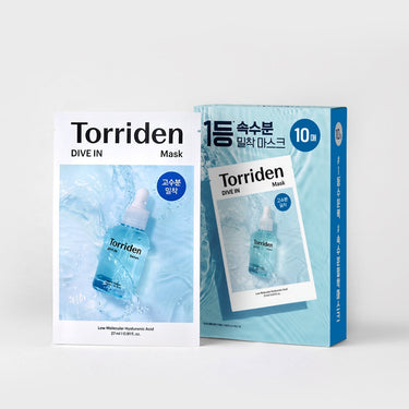 Torriden Dive in low Molecule Hyaluronic Acid Mask Sheet 27ml (1P/10P) - CUTIPOP