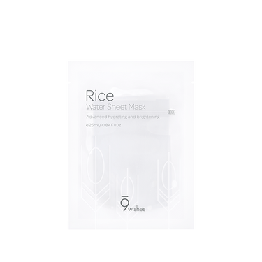 9wishes Rice Water Sheet Mask 25ml (1 sheets) - CUTIPOP