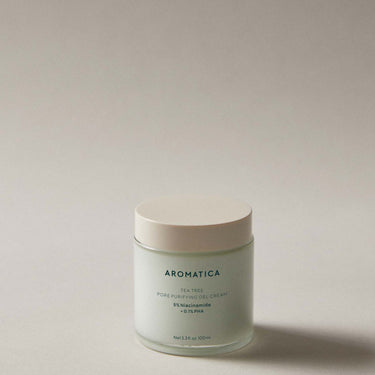 AROMATICA Tea Tree Pore Purifying Gel Cream 5% Niacinamide + 0.1% PHA 100ml - CUTIPOP