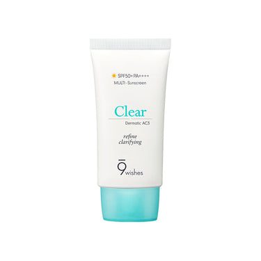 9wishes Dermatic clear sunscreen 50ml - CUTIPOP