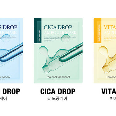 too cool for school Drop Ampoule Mask Sheet 20ml [3 Types]