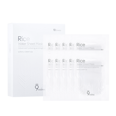 9wishes Rice Water Sheet Mask 25ml (10 sheets) - CUTIPOP