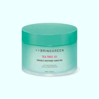 BRINGGREEN Tea Tree Cica Trouble Soothing Toner Pad 90P