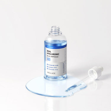 WELLAGE Real Hyaluronic Blue 100 Ampoule 100ml - CUTIPOP