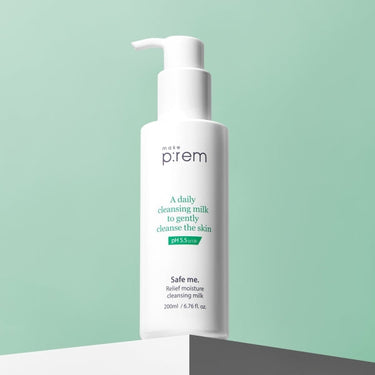 makeprem Safe Me Relief Moisture Cleansing Milk (100ml/200ml/500ml) - CUTIPOP
