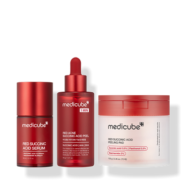 medicube Red Succinic 3pcs Set - CUTIPOP