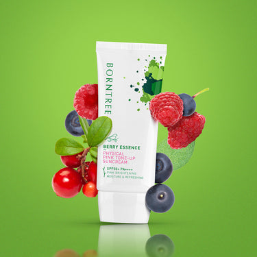 BORNTREE Berry Essence Pink Tone-Up Sun Cream 50ml - CUTIPOP