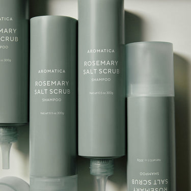 AROMATICA Rosemary Salt Scrub Shampoo (300g/500g) - CUTIPOP