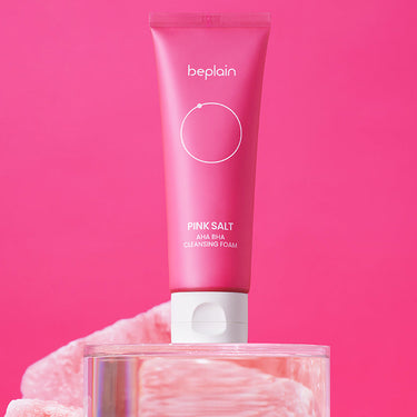 Beplain Pink Salt AHA BHA Cleansing Foam 120ml
