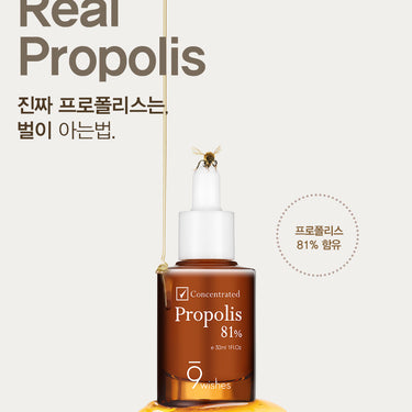9wishes 81% Propolis Ampoule 30ml - CUTIPOP