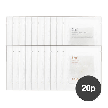 SNP Elasticity mask pack 10P & whitening mask pack 10P - CUTIPOP