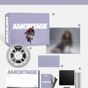 JISOO - JISOO Mini Album [AMORTAGE] DELUXE EDITION [PURPLE Ver.]