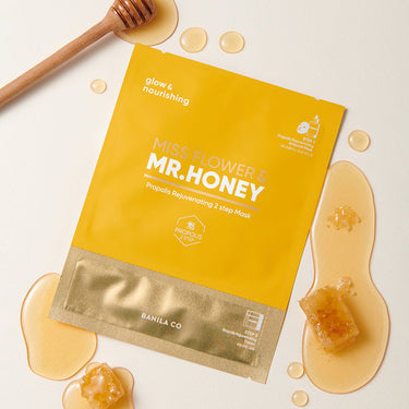 BANILA CO Miss Flower & Mr. Honey Propolis Rejuvenating 2 Step Mask (1P/5P) - CUTIPOP