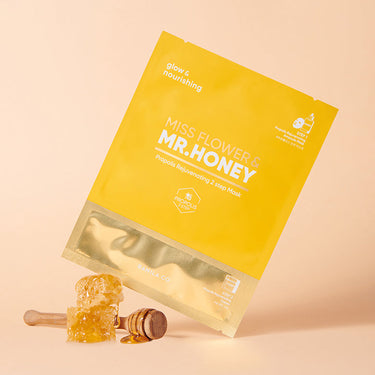 BANILA CO Miss Flower & Mr. Honey Propolis Rejuvenating 2 Step Mask (1P/5P) - CUTIPOP