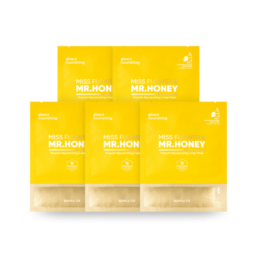 BANILA CO Miss Flower & Mr. Honey Propolis Rejuvenating 2 Step Mask (1P/5P) - CUTIPOP