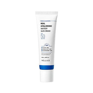 WELLAGE Real Hyaluronic Watery Sun Cream 50ml - CUTIPOP