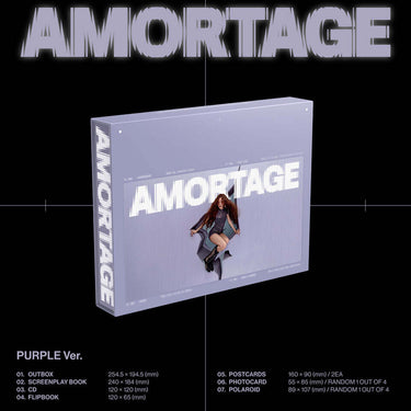 JISOO - JISOO Mini Album [AMORTAGE] DELUXE EDITION [PURPLE Ver.]