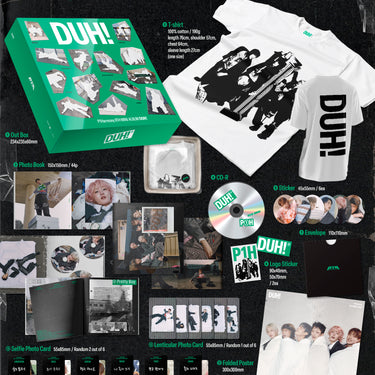 P1Harmony - 8th Mini Album [DUH!] (Plain White T Ver.)