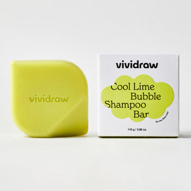 vividraw Cool Lime Bubble Shampoo Bar 110g - CUTIPOP