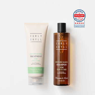 Curlyshyll Moisture Calming Shampoo 330ml+Treatment 250ml Set