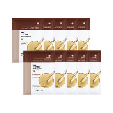 WELLAGE Real Collagen Ampoule Mask Sheet 20ml (1P/10P)