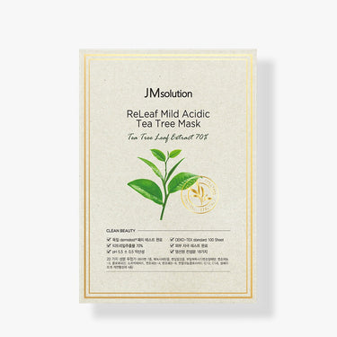 JM Solution ReLeaf Mild Acidic Tea Tree Mask 30ml*10P - CUTIPOP