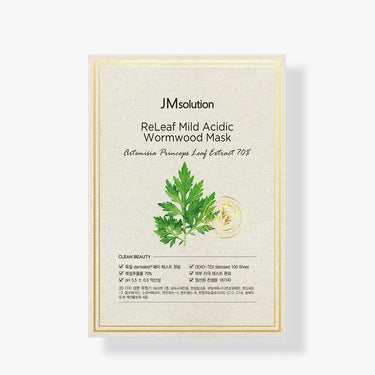 JM Solution ReLeaf Mild Acidic Wormwood Mask 30ml*10P - CUTIPOP
