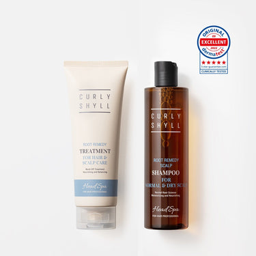 Curlyshyll Root Remedy Shampoo 330ml+Treatment 250ml Set