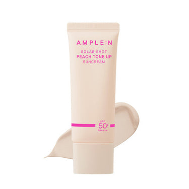 AMPLE:N Solar Shot Peach Tone-Up Sun Cream SPF 50+ PA++++ 40ml - CUTIPOP