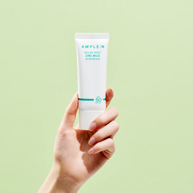 AMPLE:N Solar Shot Zinc Mild Sun Cream SPF 50+ PA++++ 40ml - CUTIPOP