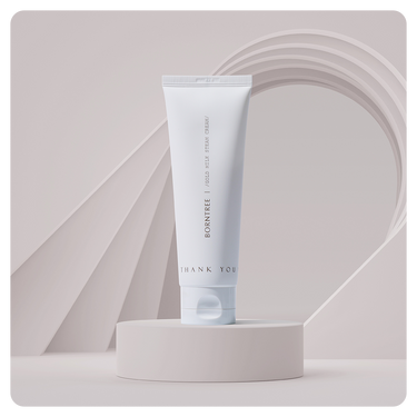 BORNTREE Gold Milk Steam Cream 100g - CUTIPOP