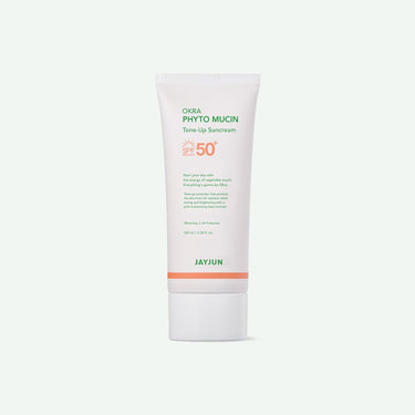 JAYJUN OKRA Phyto Mucin Tone Up Sun Cream 100ml (SPF50+PA ++++) - CUTIPOP