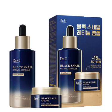 Dr.G Black Snail Retinol Ampoule 50ml+Cream 15ml Set