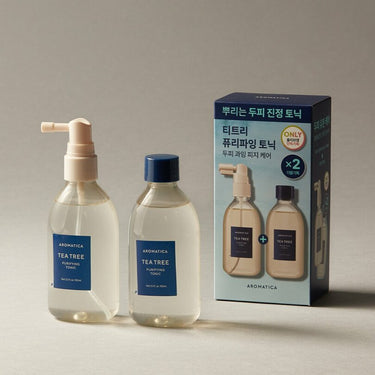 AROMATICA Tea Tree Purifying Tonic 100mL+100mL Double Set AniMelodic