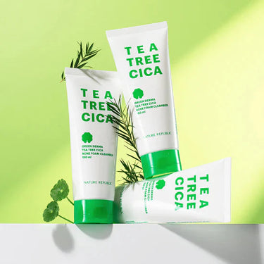 [BHA] Green Derma Tea Tree Cica Acne Foam Cleanser AniMelodic