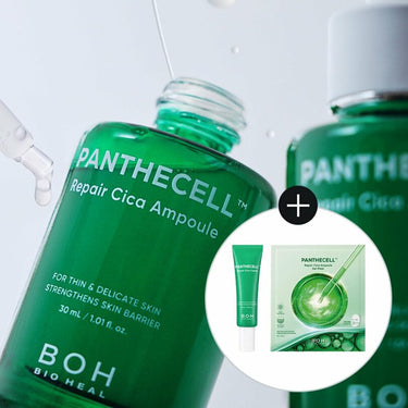 BIOHEAL BOH Panthecell Repair Cica Ampoule 30mL Special Set (Special Gift: Cream 20mL + Ampoule Gel Mask Sheet 1P) AniMelodic