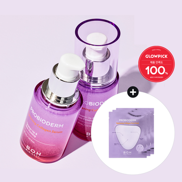 BIOHEAL BOH Probioderm Tightening Collagen Serum 30mL Double Set (+Tightening Collagen Pore Patch*3ea) AniMelodic