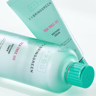 BRINGGREEN Tea Tree Cica Soothing Toner & Cream Set AniMelodic