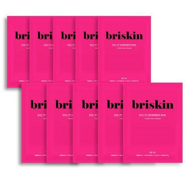 Briskin Real Fit Second Skin Mask Sheet Radiance 10 Sheets AniMelodic