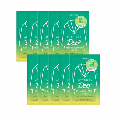 Dewytree AC CTRL EX Deep Repair Blemish Mask Sheet 10P AniMelodic