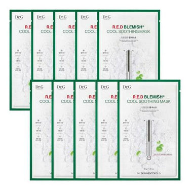 Dr. G Red Blemish Cool Soothing Mask Sheet 10 Sheets AniMelodic