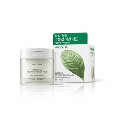 HUE_CALM Waterful Refining Toner Pad 90 Pads AniMelodic